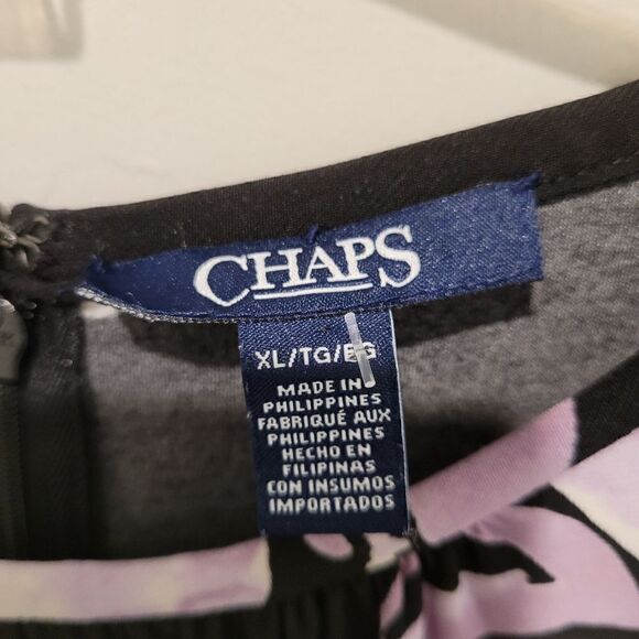 Chaps floral print bell sleeve dress size XL - Picture 8 of 13